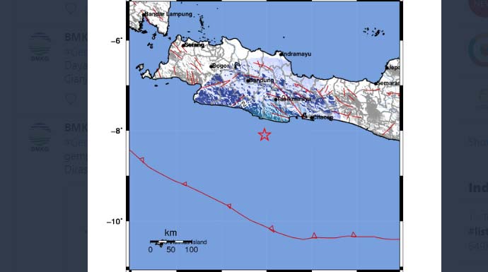 Gempa 4,8 guncang Tasikmalaya