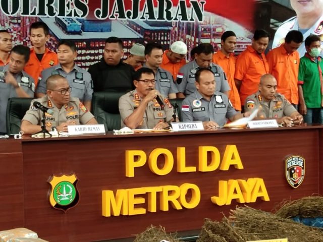 ILUSTRASI. Kapolda Metro Jaya Irjen Nana Sudjana saat konferensi pers soal pengungkapan kasus narkoba. (istimewa)