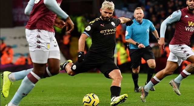 Sergio Aguero mencetak hattrick dalam kemenangan 6-1 Manchester City atas Aston Villa di Villa Park, Minggu (12/1/2020) malam WIB.