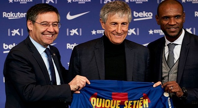 Quique Setien ditunjuk sebagai pelatih Barcelona menggantikan Ernesto Valverde, Senin (13/1/2020).