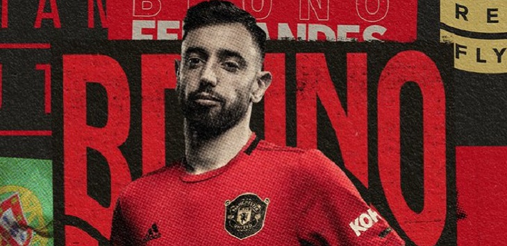 Bruno Fernandes resmi jadi pemain manchester United, Kamis (30/1/2020).