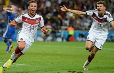 Pahlawan kemenangan Jerman atas Argentina di final Piala Dunia 2014 Brasil, Mario Gotze.