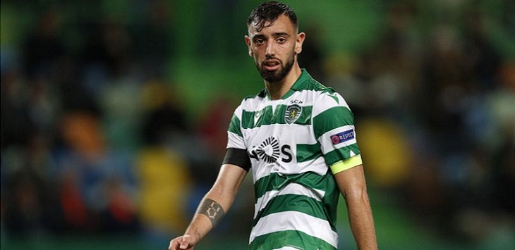 Gelandang Sporting CP Bruno Fernandes.