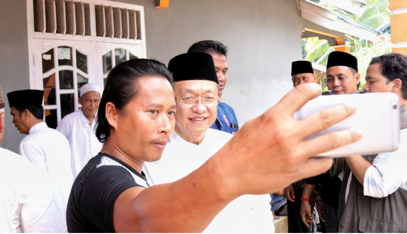 Bakal calon Gubernur Jambi H. Cek Endra saat berkunjung ke Batanghari. Foto : Ist for JPNN