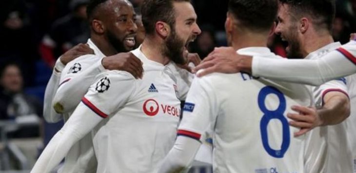 Lyon kalahkan Juventus di leg perrtama 16 besar Liga Champions, Kamis (27/2) dini hari WIB. (BBC)