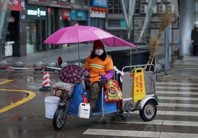 Suasana di Kota Wuhan yang menjadi pusat penyebaran virus Korona (PPIT Wuhan for Jawa Pos)