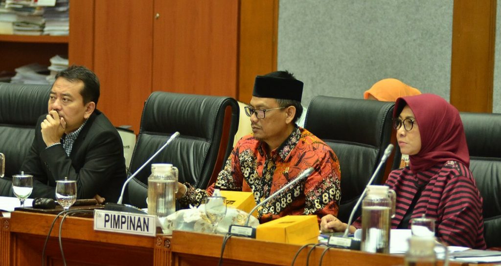 Wakil Ketua Komisi X DPR Abdul Fikri Faqih saat memimpin RDPU dengan honorer, di DPR, 28 Januari 2020. Foto: M Fathra Nazrul Islam/JPNN