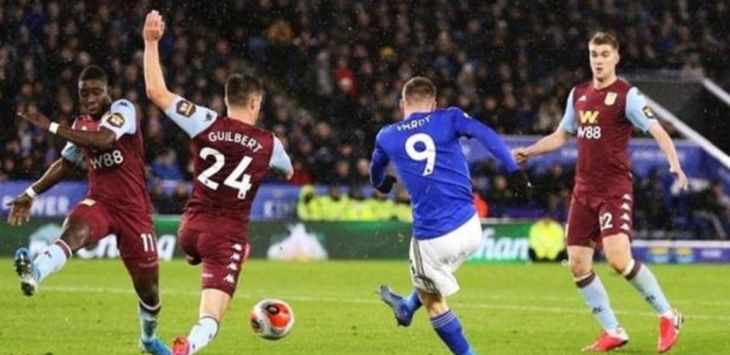 Leicester City taklukkan Aston Villa 4-0 pada laga lanjutan Liga Inggris, Selasa (10/3). (BBC)