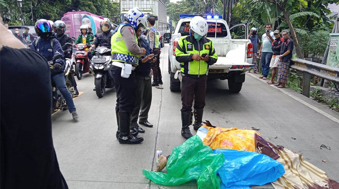 Pemotor tewas di Jalan Raya Ciawi-Sukabumi