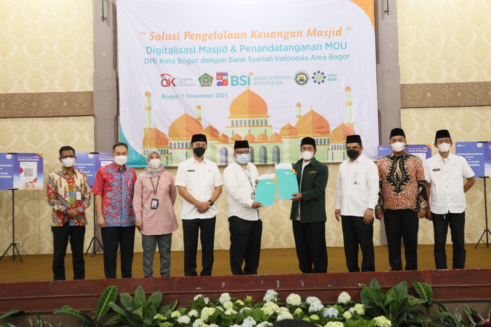 Bank Syariah Indonesia Resmi Gandeng DMI Kota Bogor Tingkatkan Transaksi QRIS