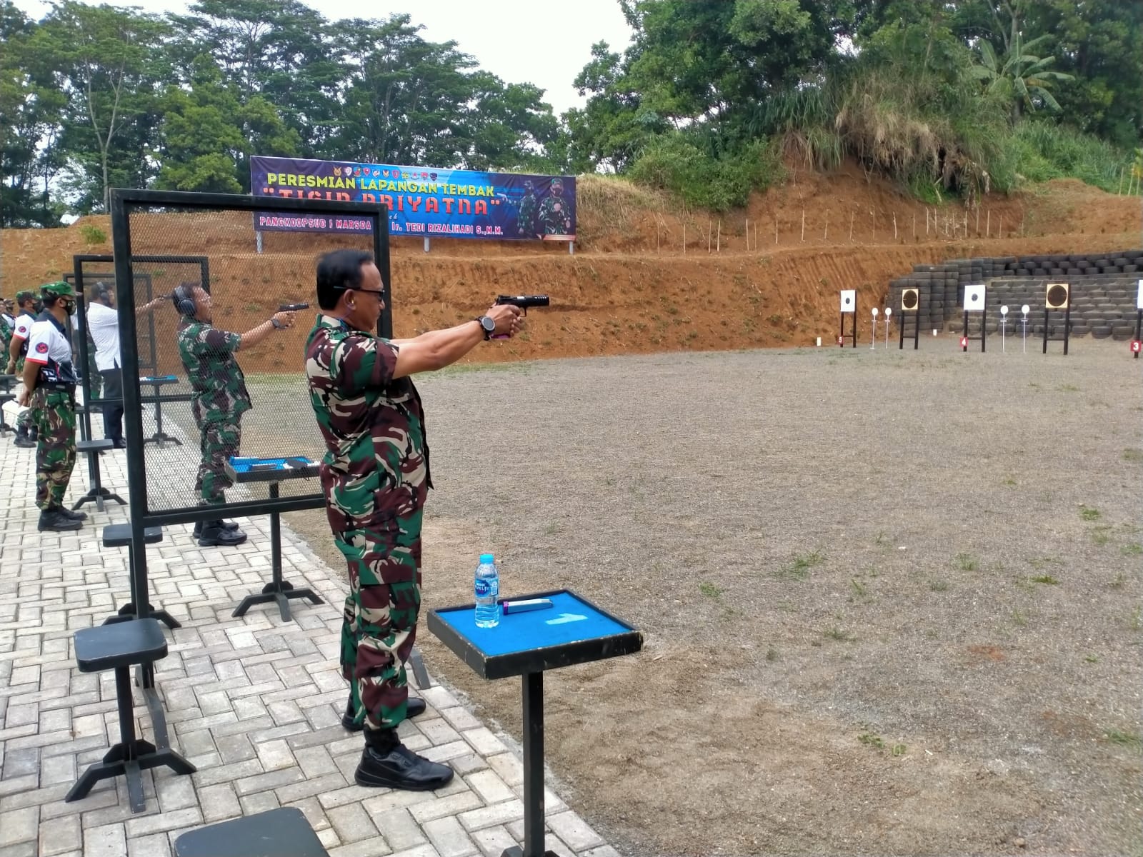 Pangkop Udara 1 Ketika Meresmikan Lapangan Tembak Tigin Priyatna