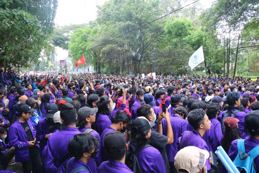 Warning Jokowi, Mahasiswa Ancam Demo Besar-Besaran. Nelvi/Radar Bogor.