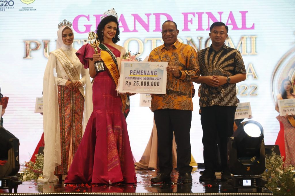 Final Putri Otonomi Indonesia 2022 Tutup Rangkaian HUT APKASI Ke-22. Hendi/Radar Bogor