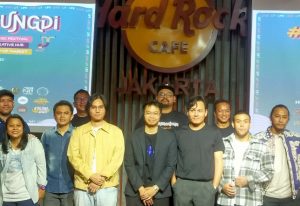 Jumpa pers #ManggungDi di Hard Rock Cafe Jakarta Rabu (27/7). (Abdul Rahman/jpg)