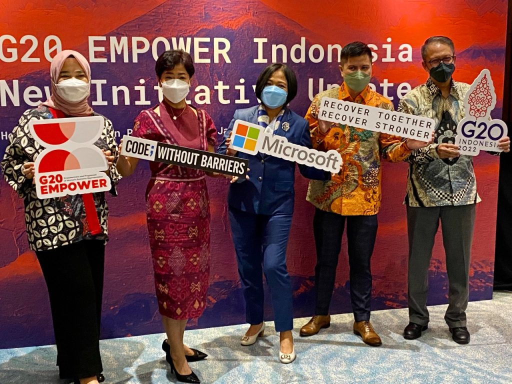 G20 EMPOWER–Microsoft Indonesia Kolaborasi Tingkatkan Partisipasi Perempuan dalam Pertumbuhan Ekonomi Digital yang Inklusif