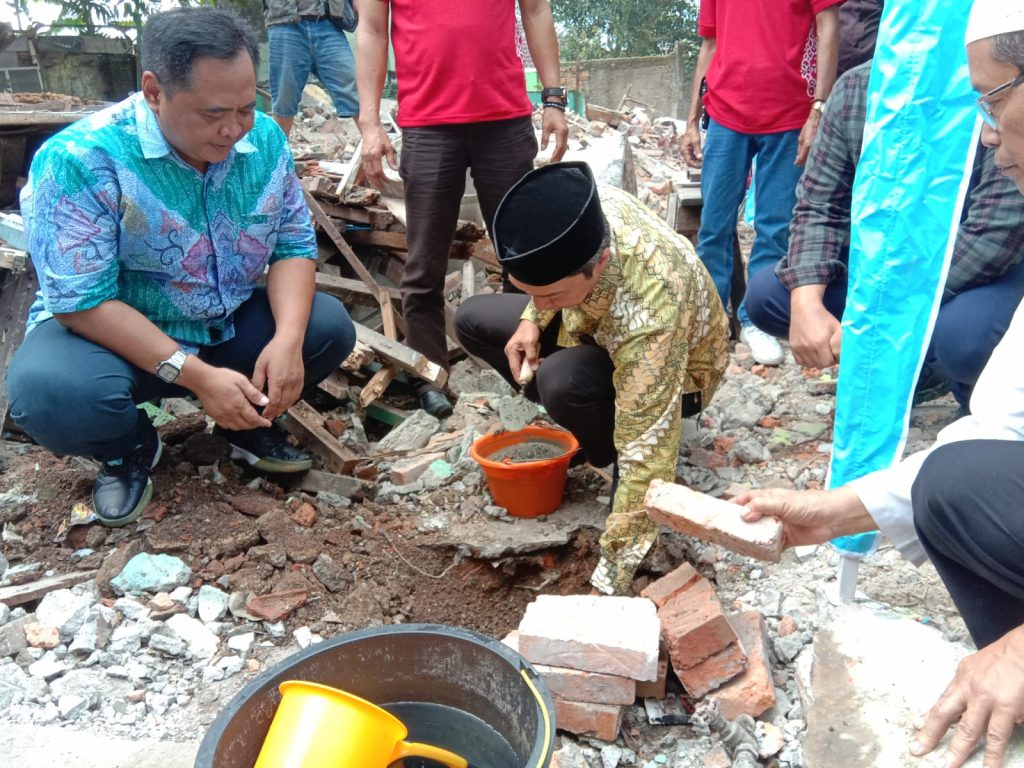 Peletakan batu pertama pembangunan Food Court Bogor Creative Center (BCC). Sofyansyah/Radar Bogor