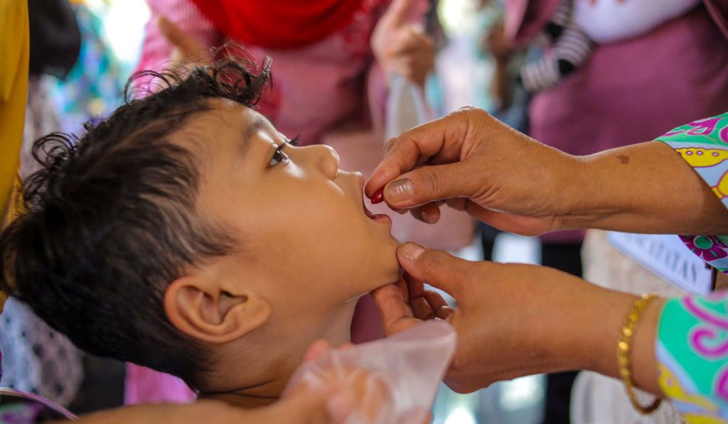 Imunisasi cegah polio