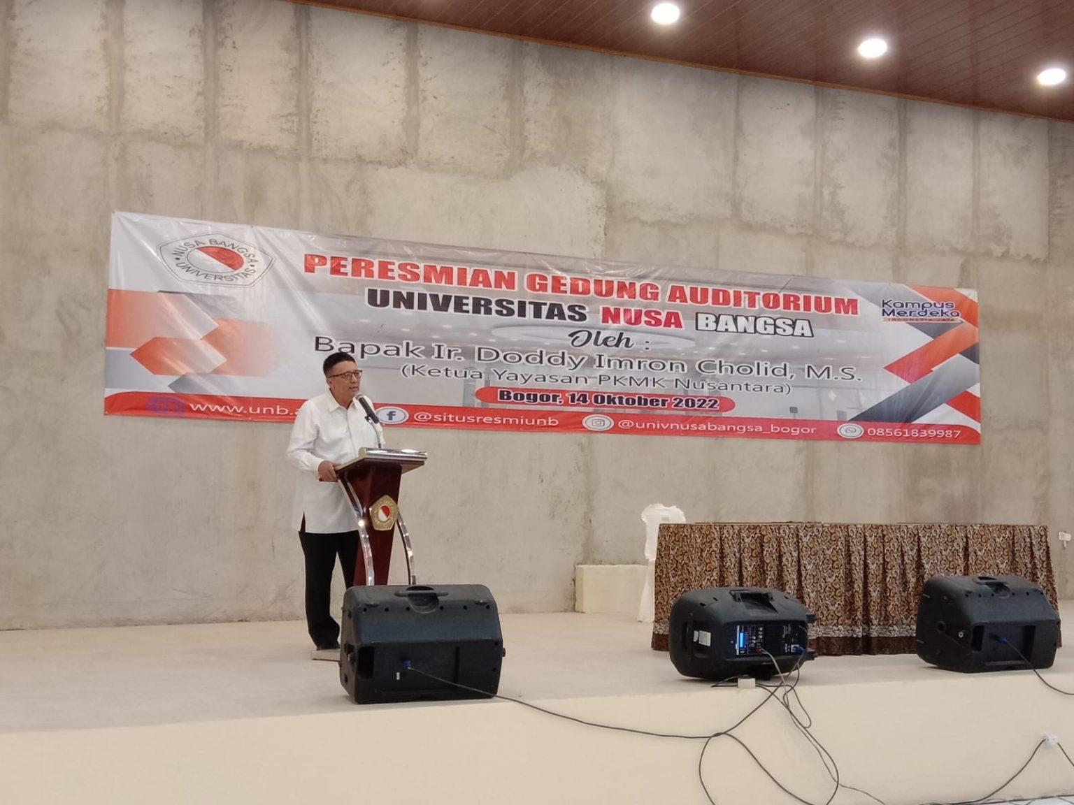 Universitas Nusa Bangsa Resmikan Auditorium Megah