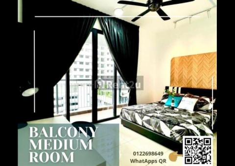BALCONY Room PV9 SETAPAK (3mins walk to TAR UMT LRT TMN MELATI)