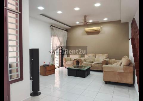 Double storey Semi d partially furnished house taman Perling, Johor Bahru