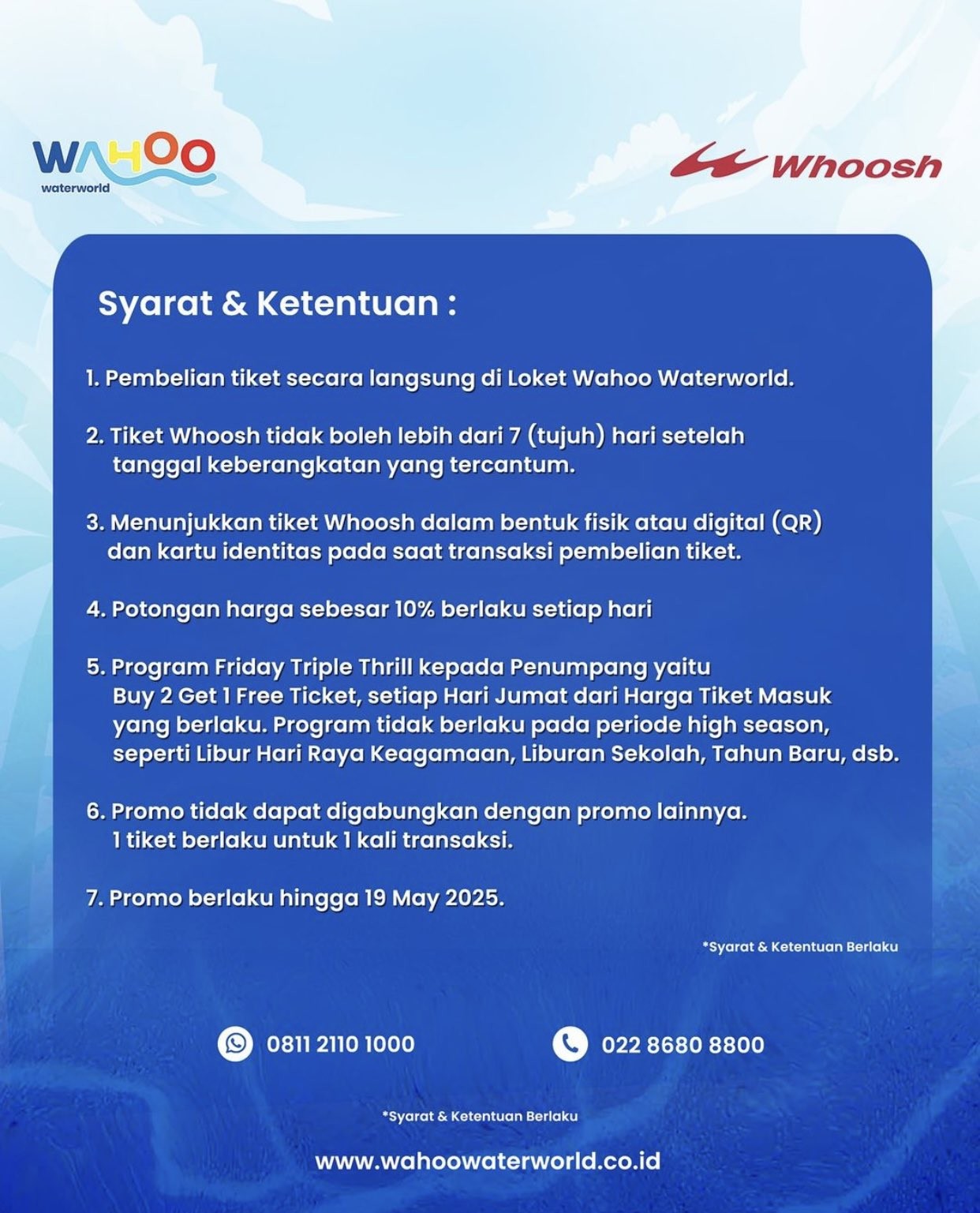 Promo Whoosh Diskon 10% Tiap Hari dan Buy 2 Get 1 FREE Tiap Jumat