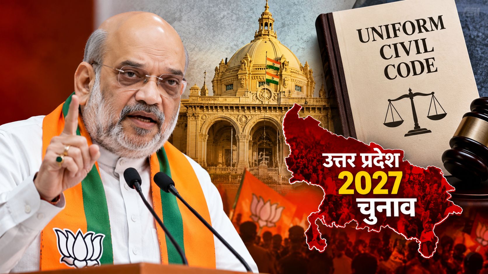 यूपी 2027ः MLC चुनाव में झटका खाने के बाद अमित शाह की बड़ी घोषणा, बीजेपी 'हिंदुत्व' पर फिर लौटी