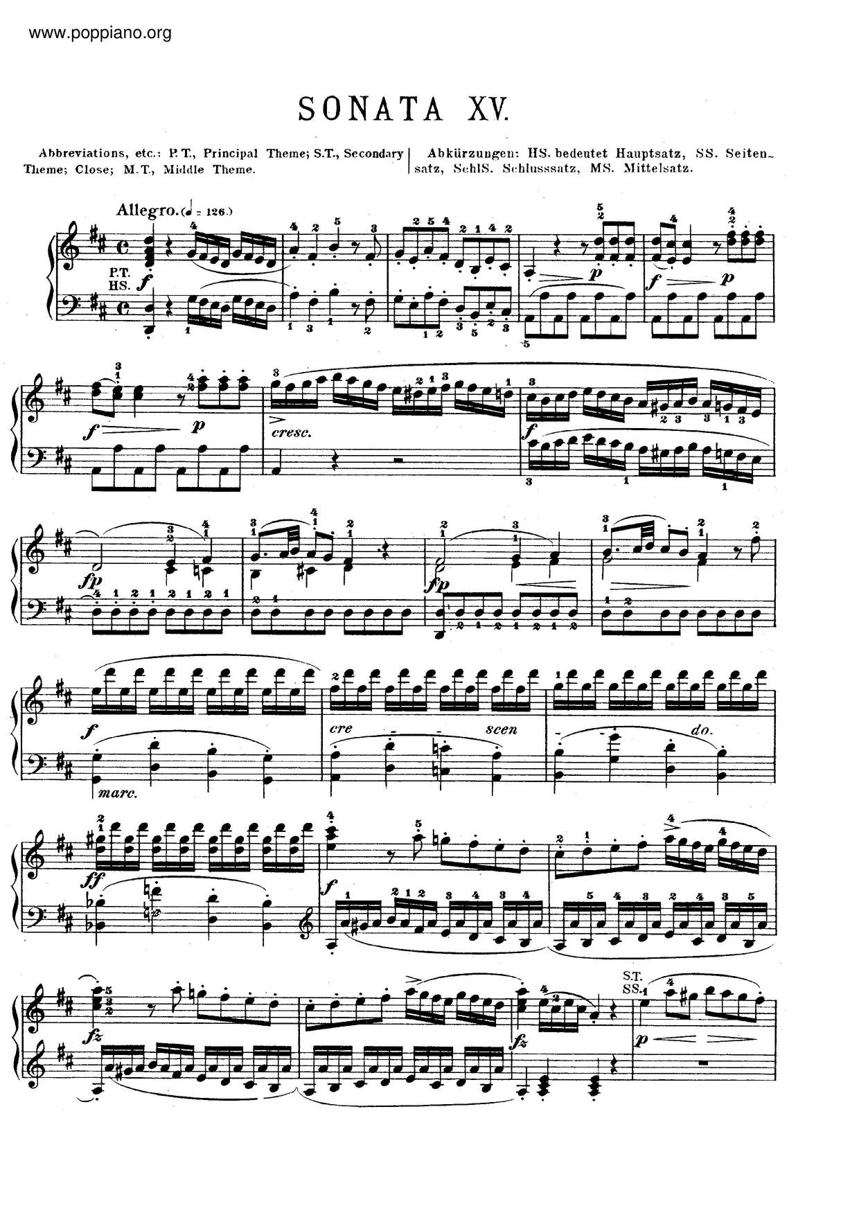 ☆ Mozart-Piano Sonata No. 6 In D Major, K. 284 Sheet Music pdf