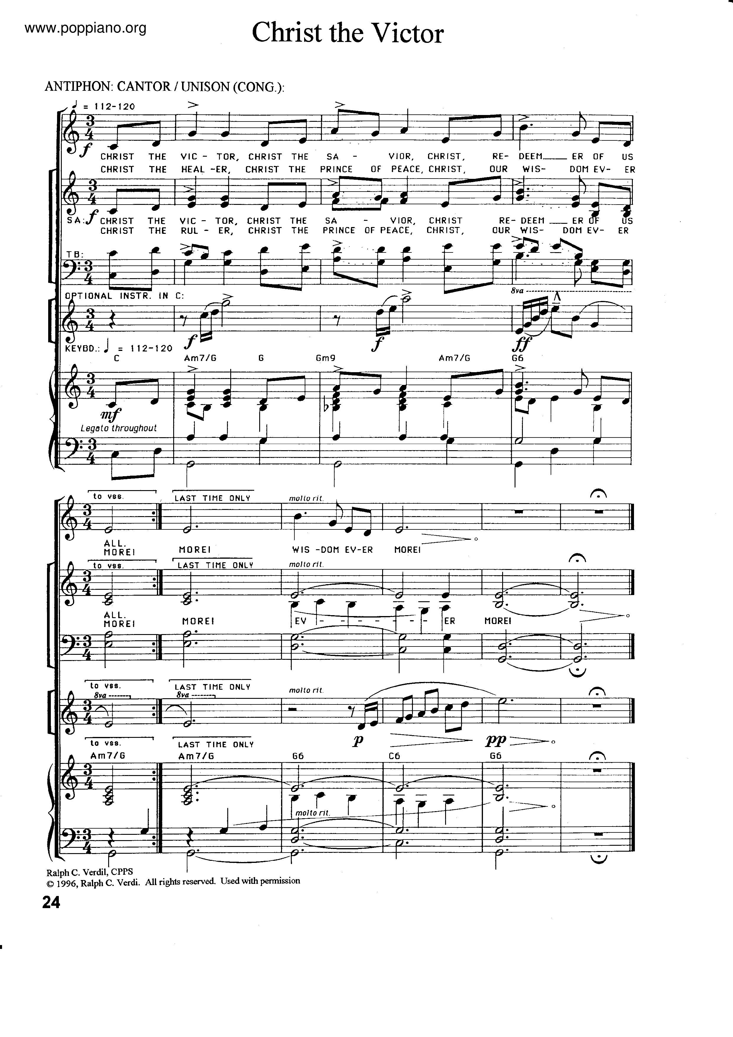 worship-christ-the-victor-sheet-music-pdf-free-score