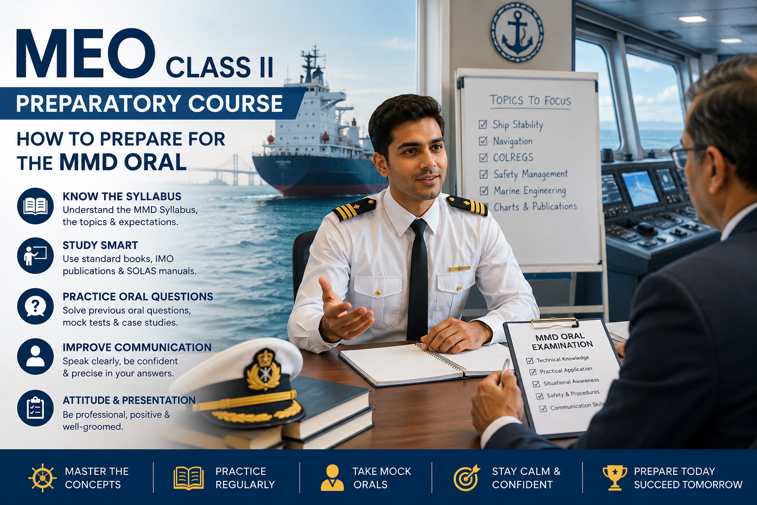 MEO Class II preparatory course: how to prepare for the MMD oral