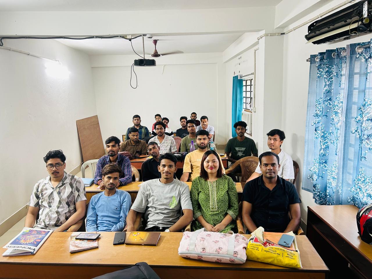 Students attending Class