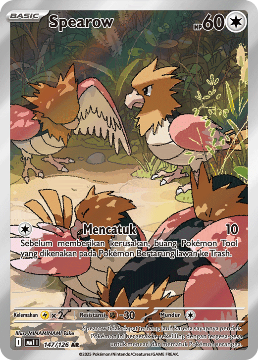Pokemon ID MA1 147/126 Spearow AR