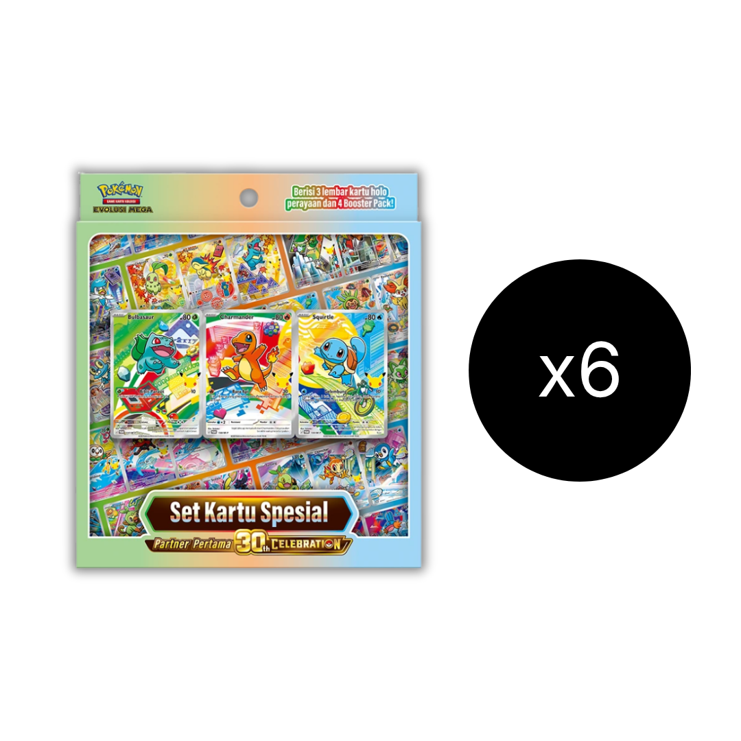 Pokemon ID MA6 30th Celebration Set Kartu Special Partner Pertama Box
