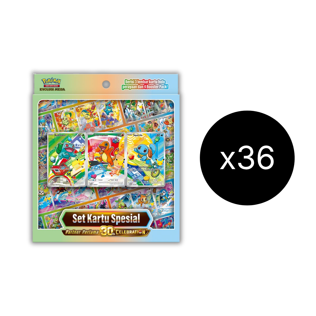 Pokemon ID 30th Celebration Set Kartu Special Partner Pertama Case