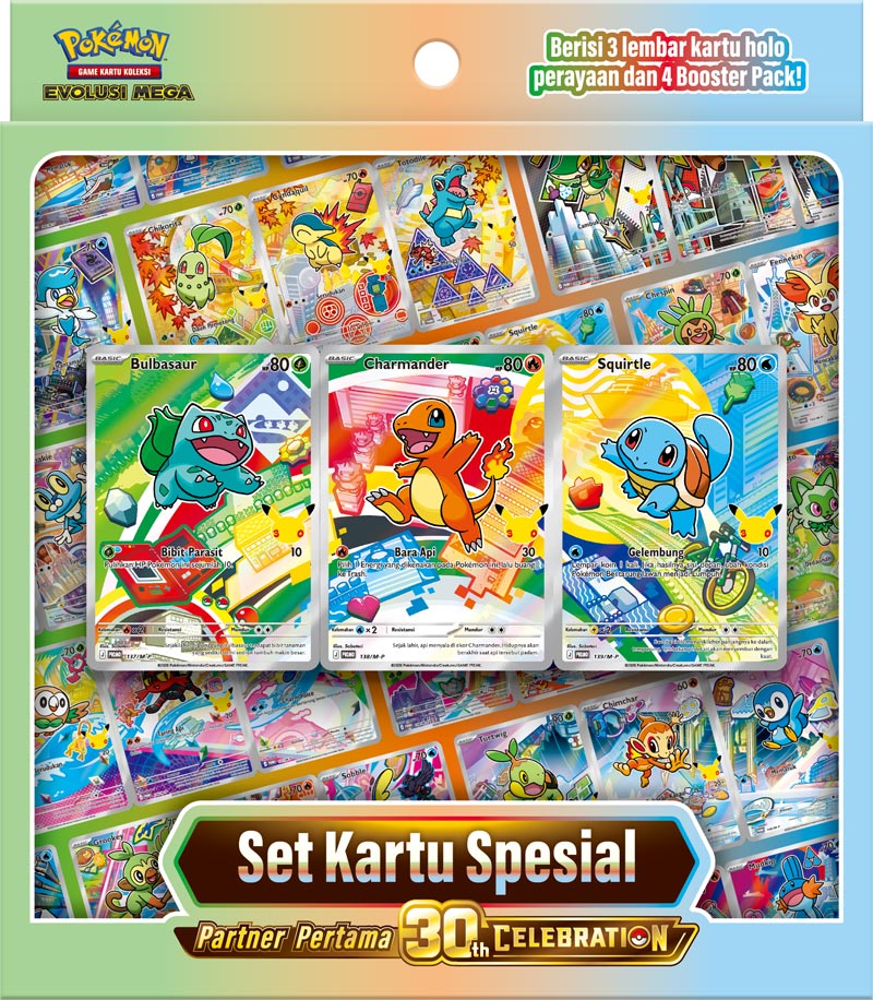 Pokemon ID 30th Celebration Set Kartu Special Partner Pertama