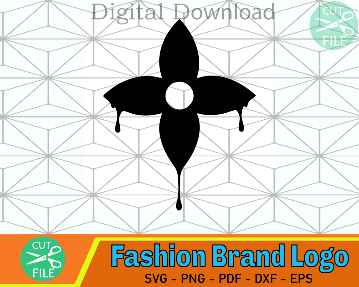 Louis Vuitton Logo Flower Dripping