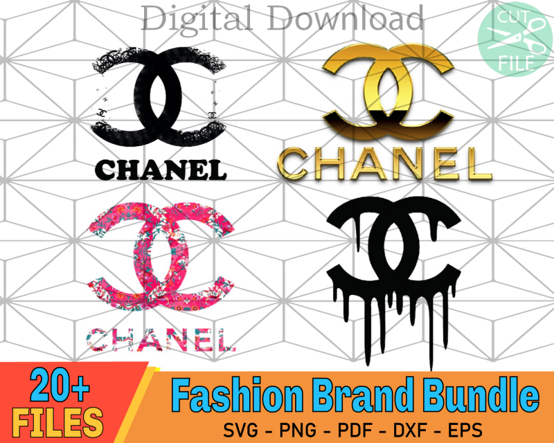 20+ Files Fashion Brand Bundle Svg Chanel Svg - SilkySVG