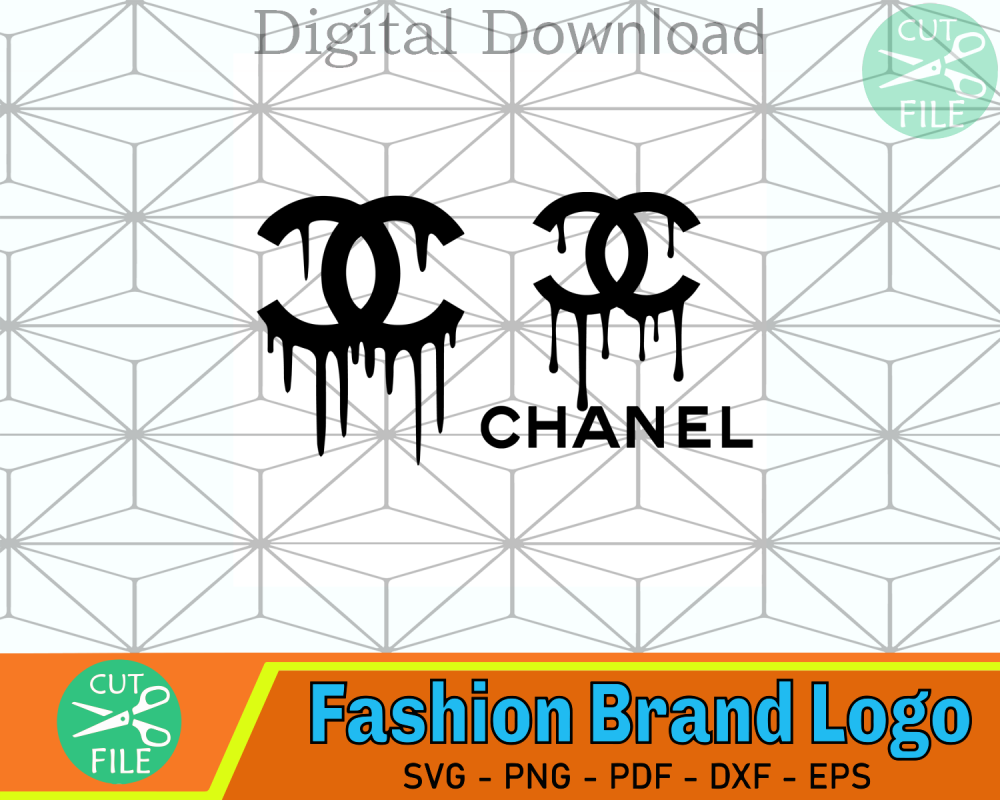 Chanel Dripping Logo Svg Chanel Svg, Chanel Dripping - SilkySVG