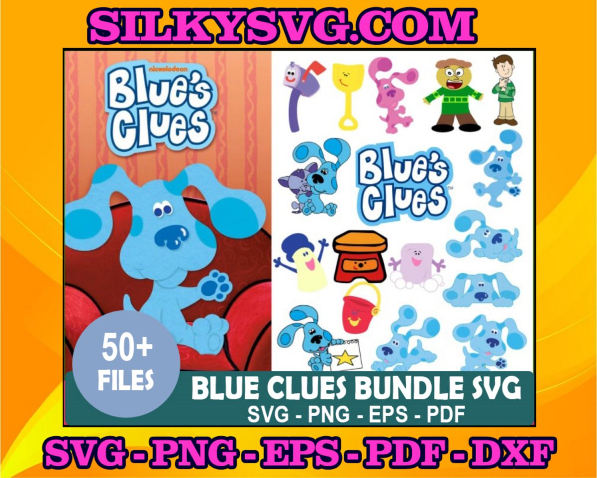 Blues Clues Mega Bundle Svg, Blues Clues Svg, Blues Clues