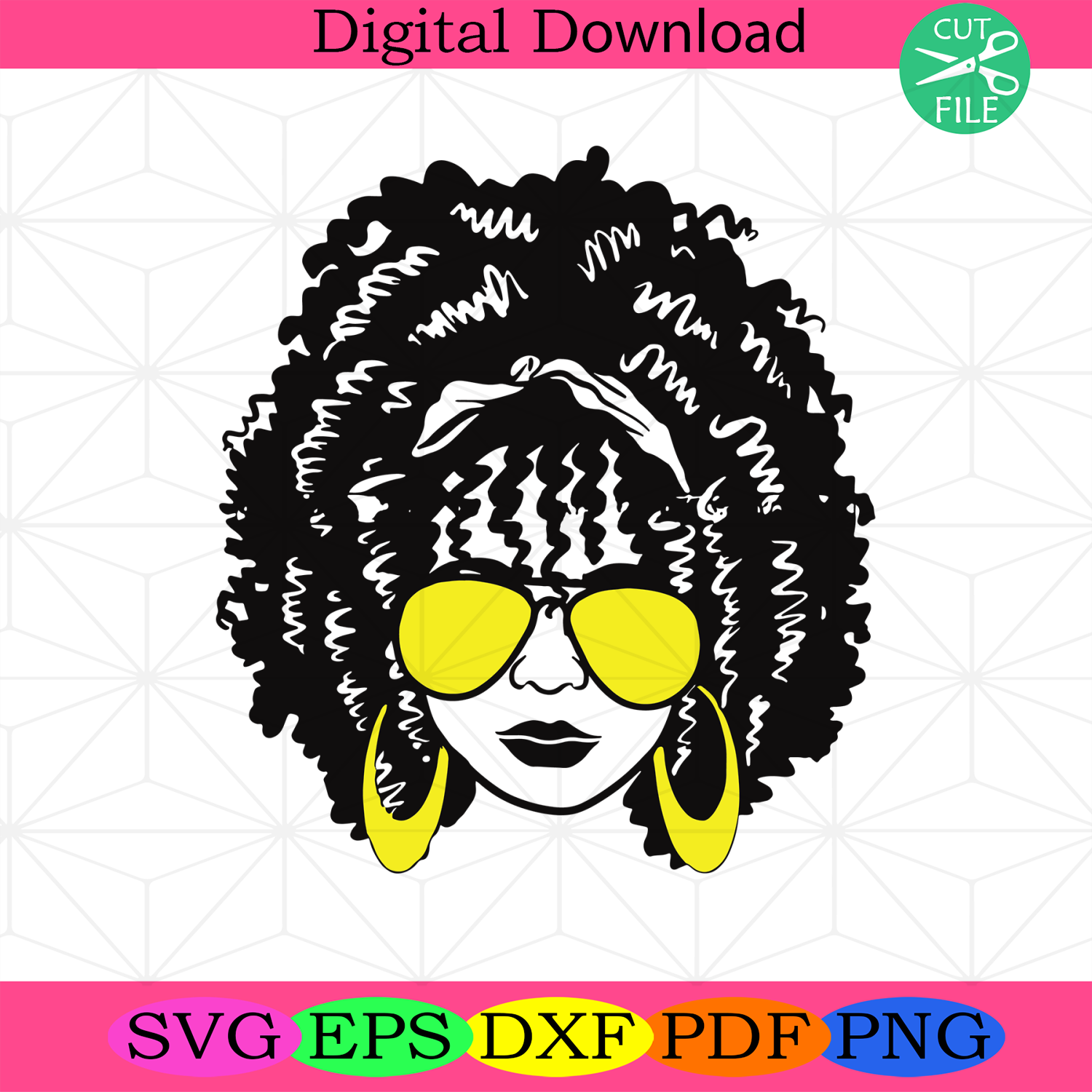 African Woman Svg, Afro Queen Svg, Afro Melanin Svg, Strong Woman Svg ...