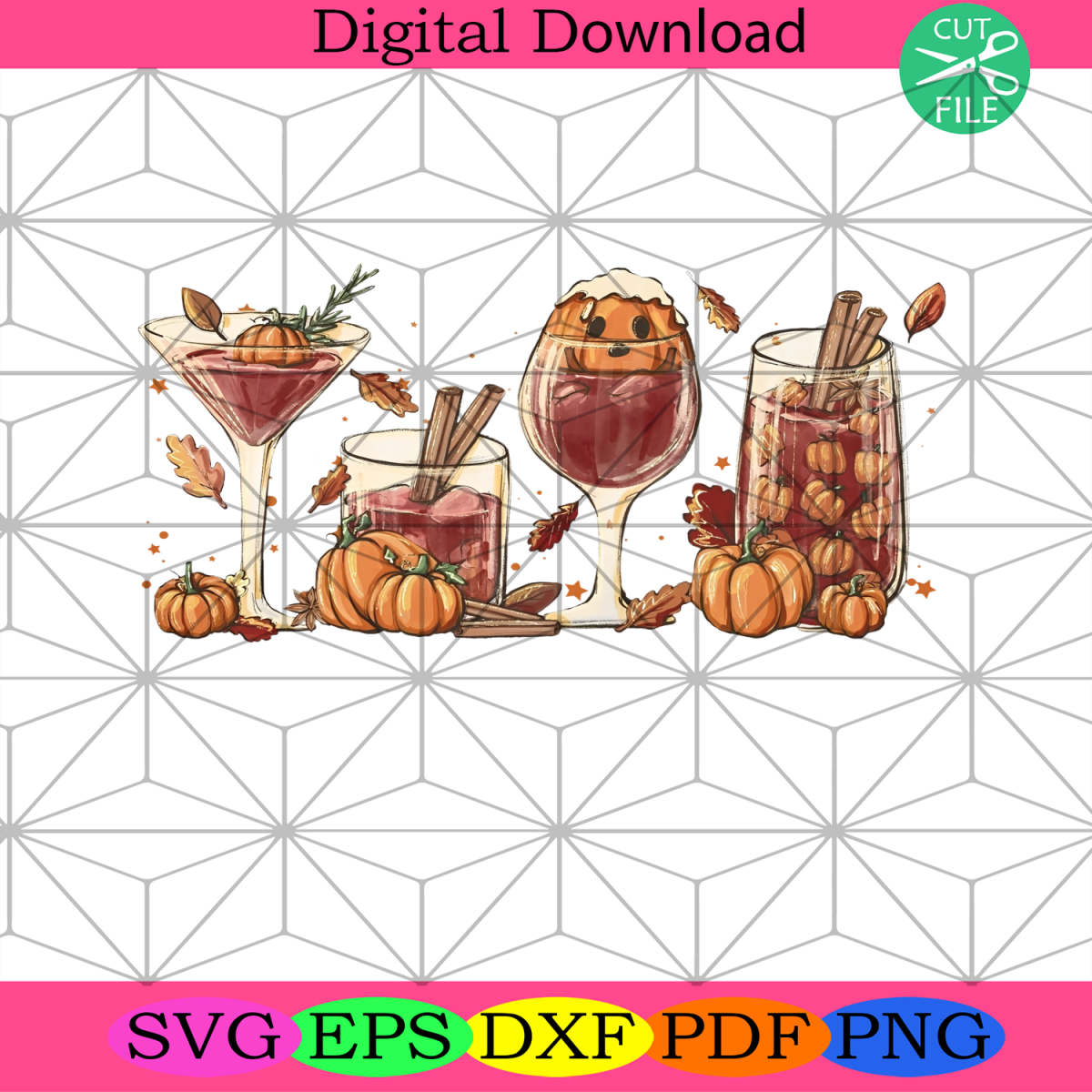 Fall Wine Glasses