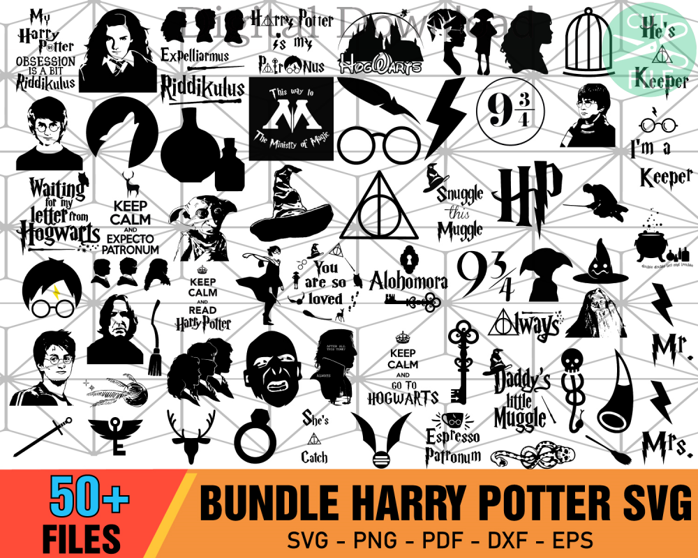 50 Hogwarts Houses Bundle Svg, Trending Svg, Harry potter Svg - SilkySVG