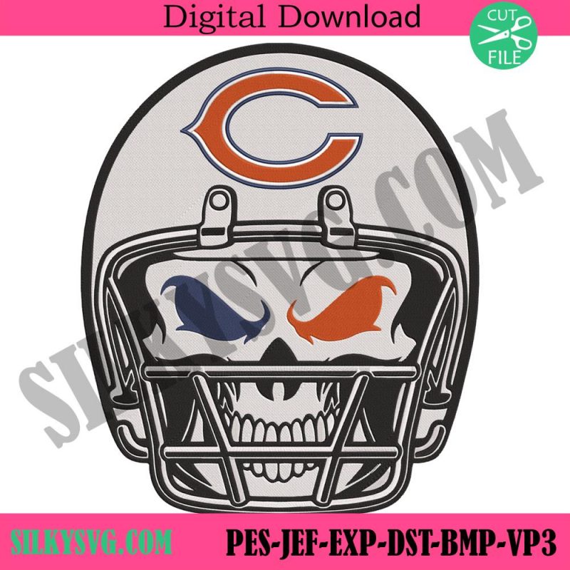 skull-helmet-chicago-bears-nfl-embroidery-design