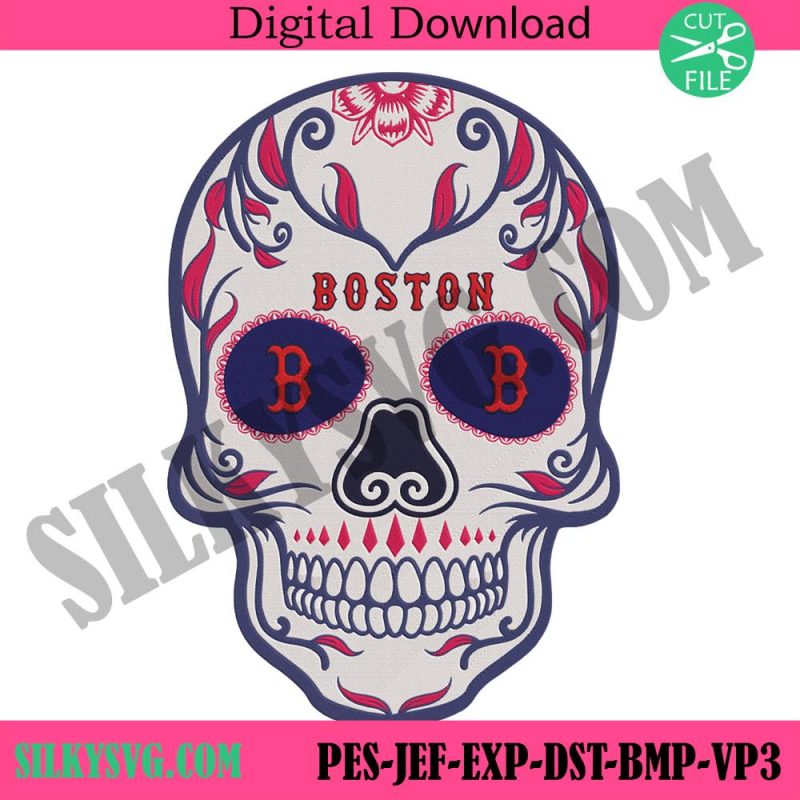 skull-mandala-boston-red-sox-embroidery-design-file