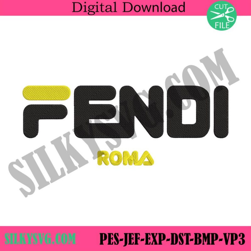 fendi-roma-x-fila-logo-embroidery-design-download