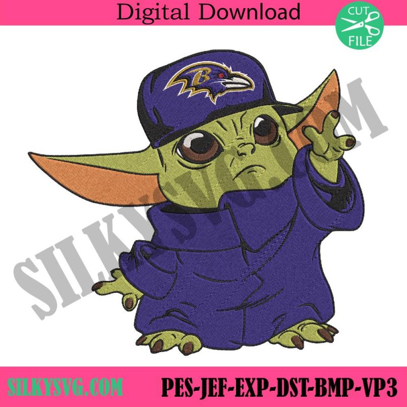 baltimore-ravens-cap-baby-yoda-embroidery-design-download