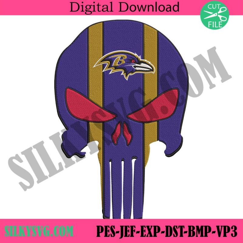 baltimore-ravens-nfl-team-skull-logo-embroidery-design-download