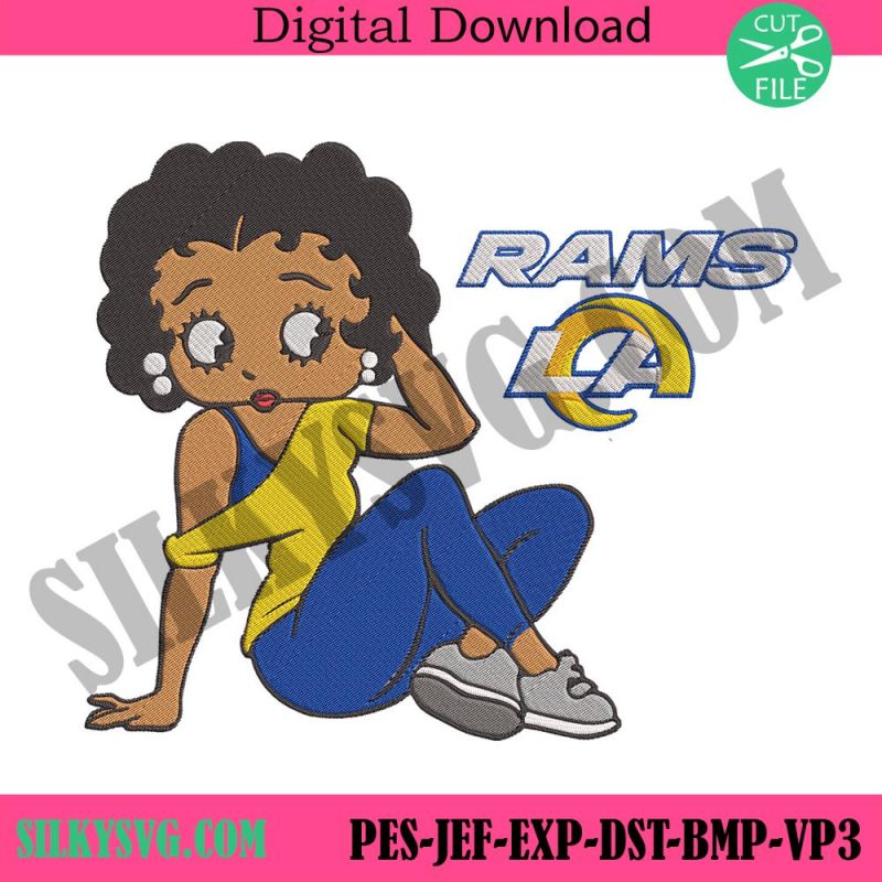 los-angeles-rams-black-girl-betty-boop-embroidery-design-file