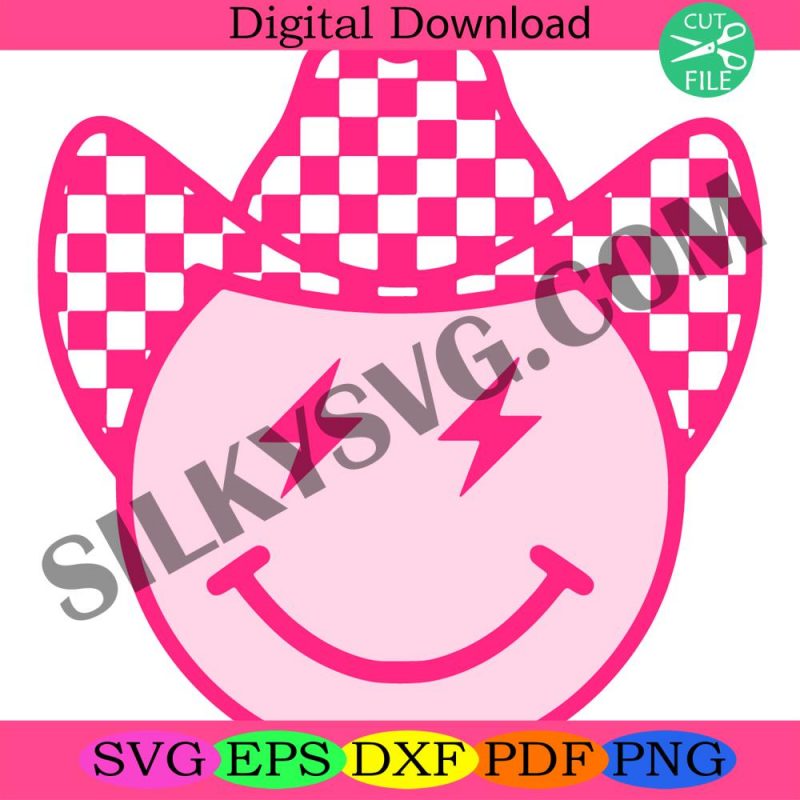 checker-lightning-bolt-hat-smiley-face-svg-png-dxf-groovy-grunge-cowbo