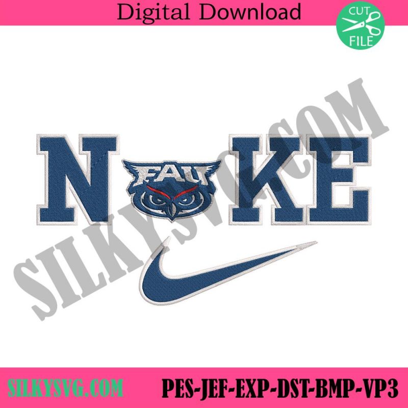 florida-atlantic-owls-nike-logo-embroidery-design-download