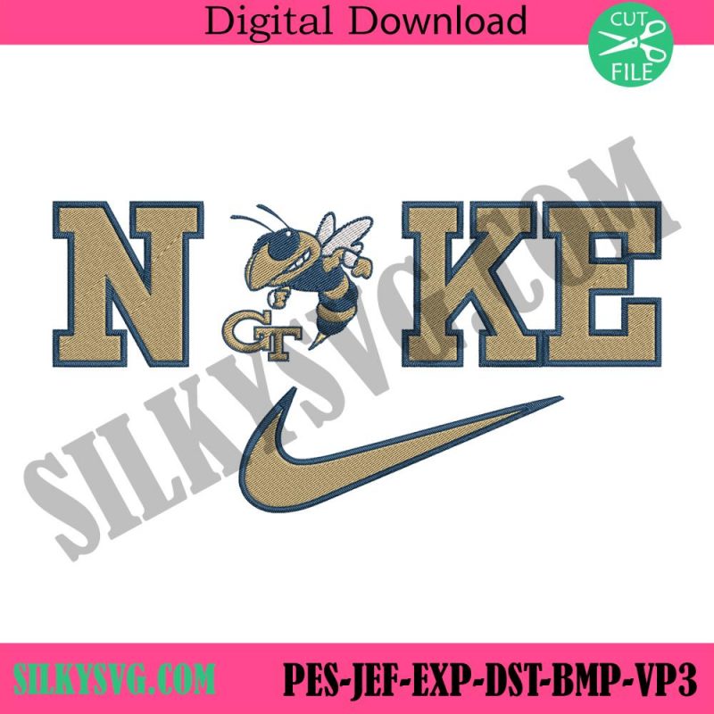 georgia-tech-yellow-jackets-nike-logo-embroidery-design-download